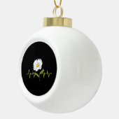 Daisy Heartbeat Keramische Bal Ornament (Rechts)