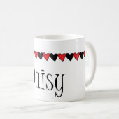 Daisy Hearts Name Koffiemok (Voorkant rechts)