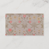 'Daisy', het eerste behang van William M Visitekaartje (Achterkant)