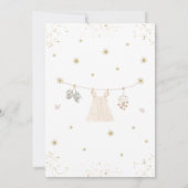 Daisy Het is een meisje Baby Kleding Baby shower Kaart (Achterkant)