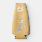 Daisy Hippie Baby First Birthday Wonderful Bottle Flesjeskoeler (Voorkant)