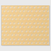 Daisy Hippie Baby First Birthday Wonderful Cadeaupapier (Vlak)