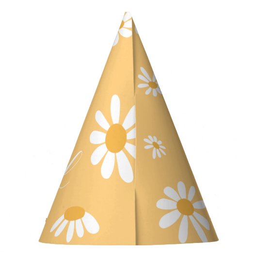 Daisy Hippie Baby First Birthday Wonderful Feesthoedjes (Achterkant)