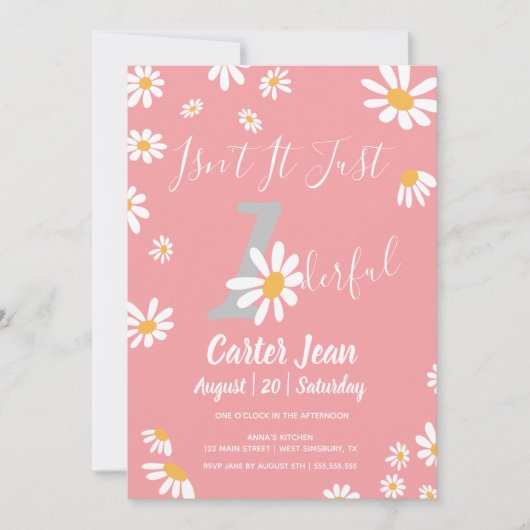 Daisy Hippie Baby wonderful First Birthday (Voorkant)