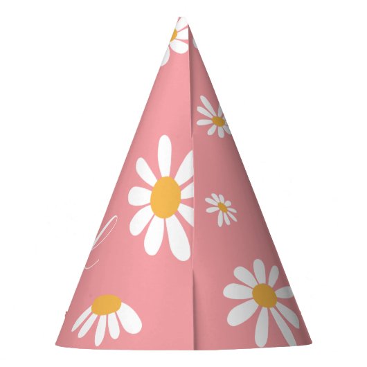 Daisy Hippie Baby wonderful First Birthday Feesthoedjes (Achterkant)