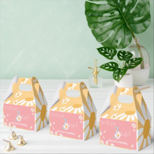 Daisy Hippie Baby wonderful First Birthday Party Bedankdoosjes (Meervoudige)