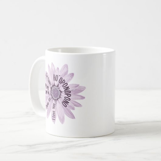 Daisy Ho´oponopono Prayer Koffiemok (Voorkant links)