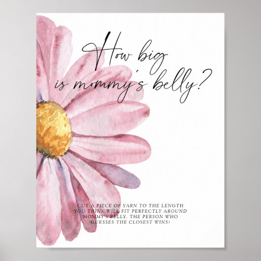 Daisy - hoe groot is mama's buik spelletje poster (Voorkant)