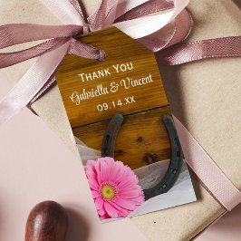 Daisy Hoefijzer Land Western bruiloft voor Labels Cadeaulabel