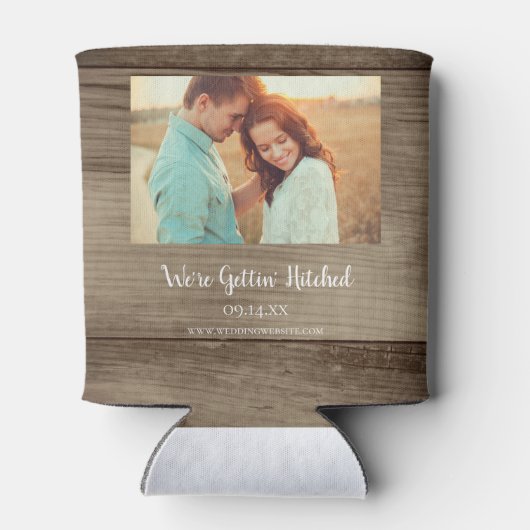 Daisy Hoefijzer Western Weddenschap Opslaan Datum Blikjeskoeler (Achterkant)