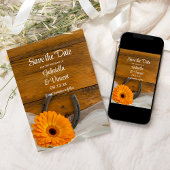 Daisy Hoefijzer Western Weddenschap Opslaan Datum Save The Date