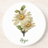Daisy Hope Inspirerend Zandsteen Onderzetter (Voorkant)
