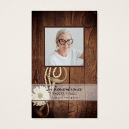 Daisy Horse Bijt Westerne begrafenisgebed Visitekaartje