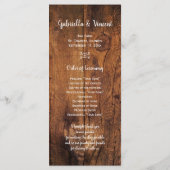 Daisy Horse Bit Country Western Wedding Programme Programmakaart (Achterkant)