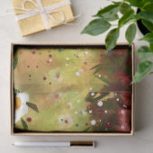 Daisy Horse Rood Wit Groen Bloemen Decoupage Tissuepapier (Geschenk)