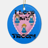 Daisy I Love My Troop Heart Keramisch Ornament (Links)