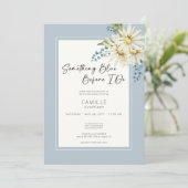 Daisy iets blauw voordat ik Vrijgezellenfeest doe Kaart (Staand voorkant)