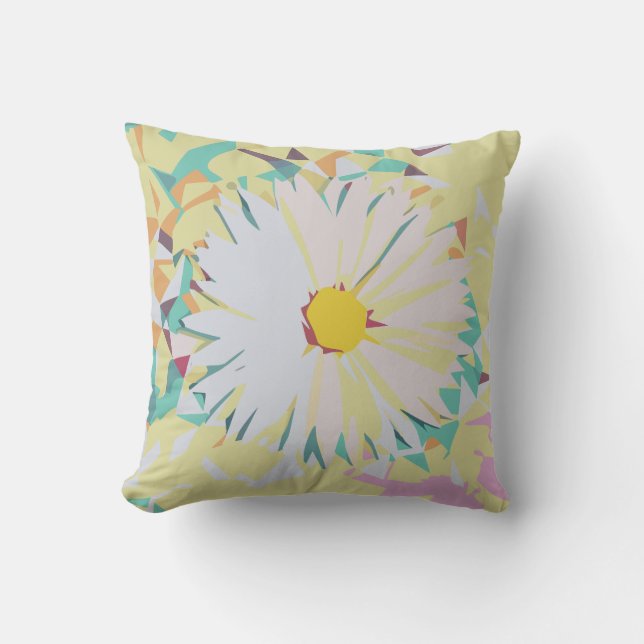Daisy Illustratie Kussen (Voorkant)