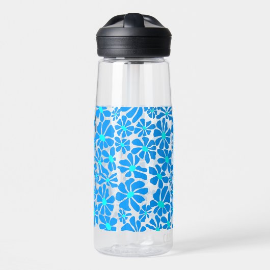 Daisy in 2 tinten B02.bblue Waterfles (Voorkant)