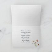 daisy in blue jean pocket on clothesline kaart (Binnen)