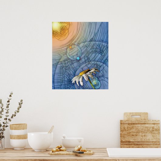 Daisy in de zon poster (Keuken)