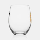 Daisy in een donut wijnglas zonder voet (Rechts)