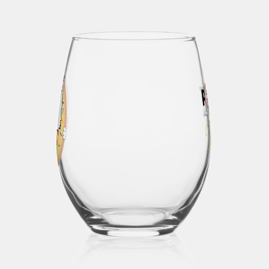 Daisy in een donut wijnglas zonder voet (Links)