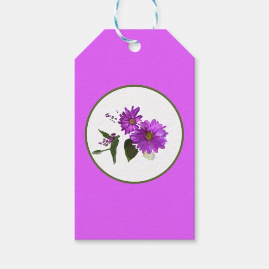 Daisy in lavander Design Cadeaulabel (Voorkant)