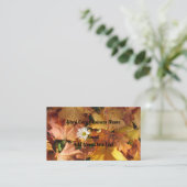 Daisy in Leaves Visitekaartje Contactkaartje (Staand voorkant)