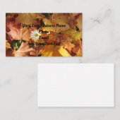 Daisy in Leaves Visitekaartje Contactkaartje (Voorkant / Achterkant)