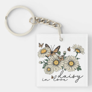 Daisy in Love Wildflower Sleutelhanger