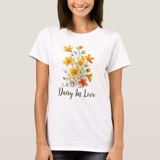Daisy in Love Wildflower T-shirt (Voorkant)
