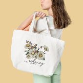 Daisy in Love Wildflower T-Shirt Tote Bag