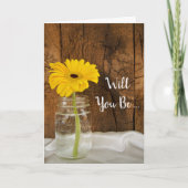 Daisy in Mason Jar... ben je mijn Bridesmaid? (Voorkant)