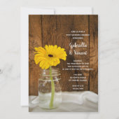 Daisy in Mason Jar Land Post Bruiloft Brunch Kaart (Voorkant)