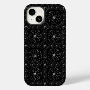 Daisy in Mono B02.Wit Zwart BG Case-Mate iPhone 14 Hoesje
