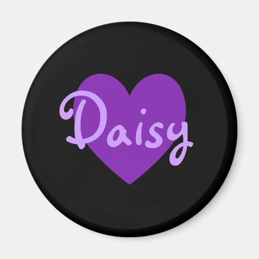 Daisy in Paars Magneet (Voorkant)