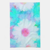 Daisy in pastel A.I. verbeterde foto Theedoek (Verticaal)