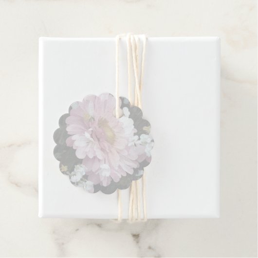 Daisy in roze bedankjes labels (In situ)