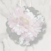 Daisy in roze bedankjes labels (Achterkant)