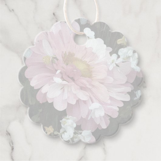 Daisy in roze bedankjes labels (Voorkant)