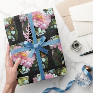 Daisy in roze cadeaupapier
