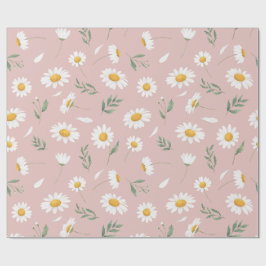 Daisy in roze cadeaupapier