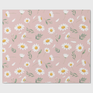Daisy in roze cadeaupapier