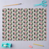 Daisy in roze tissuepapier (Craft)