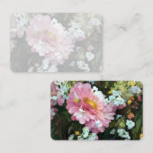 Daisy in roze visitekaartje (Voorkant / Achterkant)