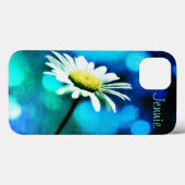 Daisy in Turquoise iPad Case *Personalize* (Achterkant (horizontaal))