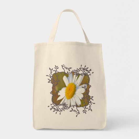 Daisy in Vine Lijst Tote Bag (Voorkant)