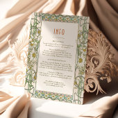 Daisy Insert INFO-gegevens Classic Mucha Kaart