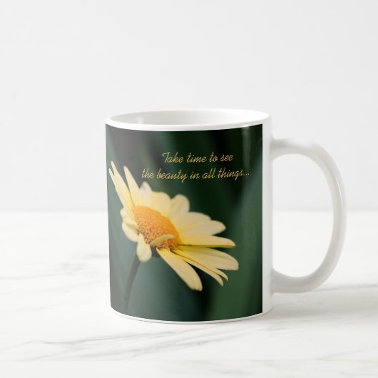 Daisy Inspirerend Beauty Quote Koffiemok (Rechts)